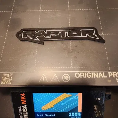 Móc chìa khóa logo Ford F-150 Raptor phong cách đơn giản