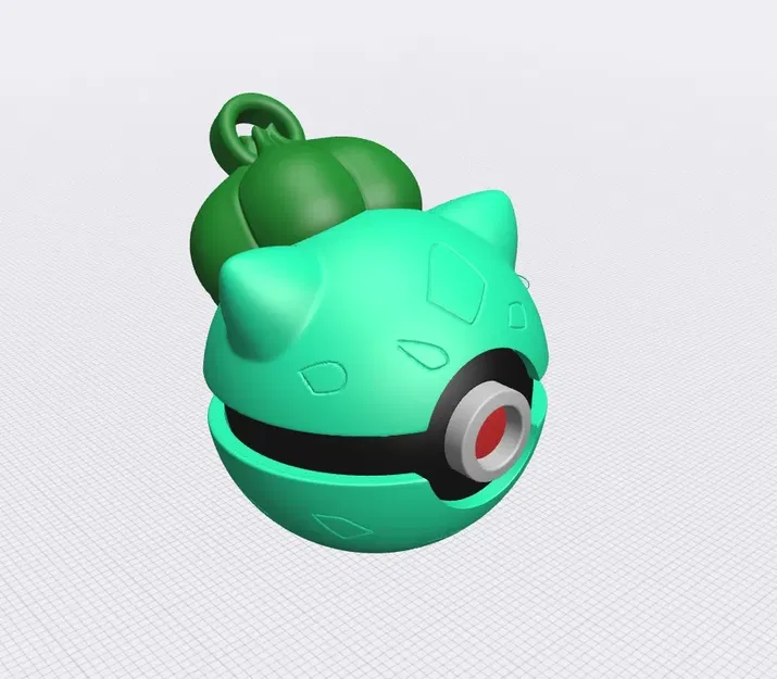 Móc khóa Pokeball Bulbasaur số 001 - Image 1