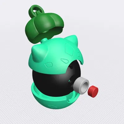 Móc khóa Pokeball Bulbasaur số 001