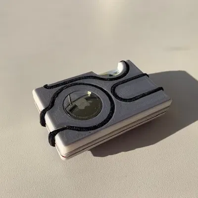 Ví đựng thẻ cải tiến với kênh giữ tóc bổ sung