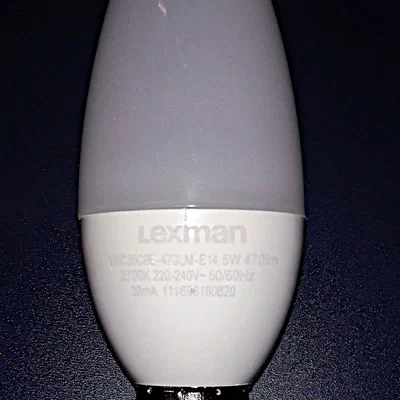 Nắp đậy bóng đèn LED E14 thay thế kích thước nửa