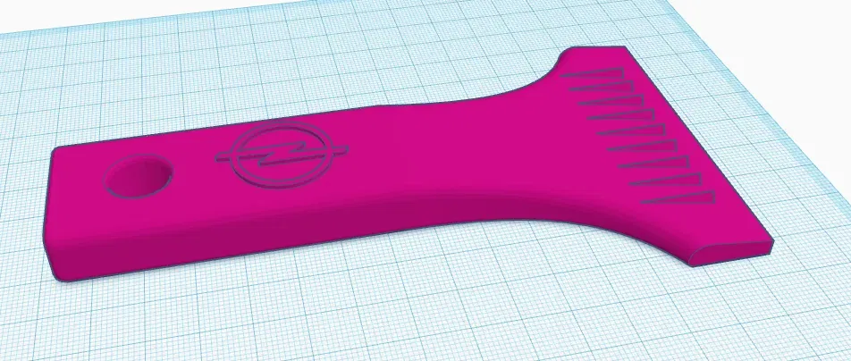 Công cụ cào tuyết cho xe Opel Corsa màu hồng - Image 1