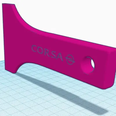 Công cụ cào tuyết cho xe Opel Corsa màu hồng