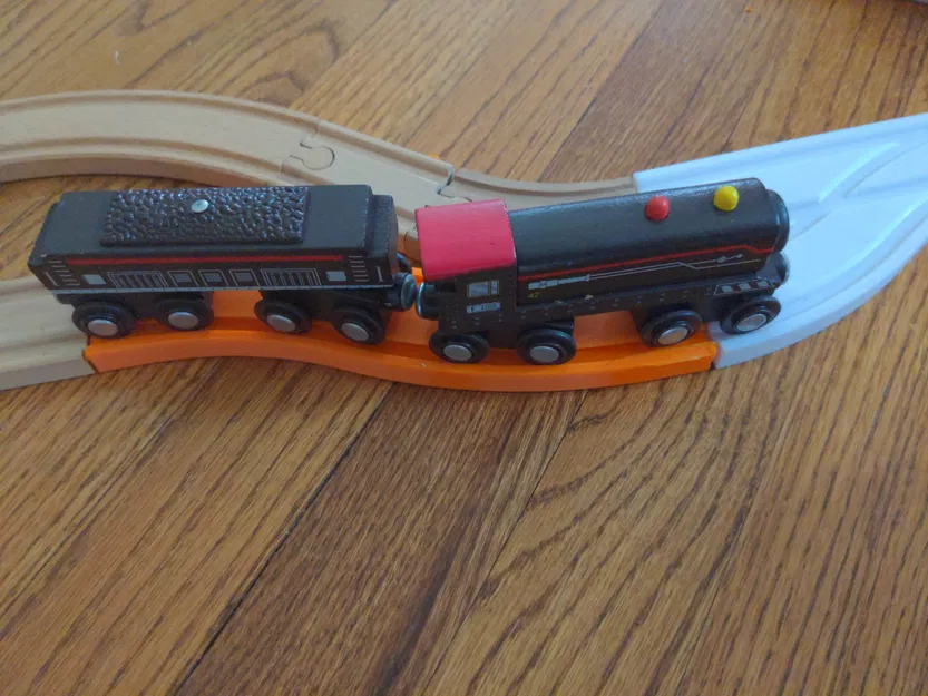 Đường ray uốn cong cho tàu gỗ - Tương thích Brio và Ikea - Image 3