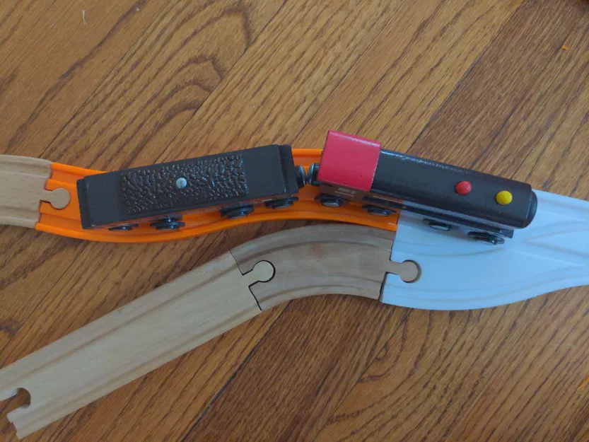 Đường ray uốn cong cho tàu gỗ - Tương thích Brio và Ikea - Image 4