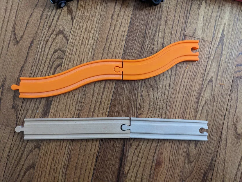 Đường ray uốn cong cho tàu gỗ - Tương thích Brio và Ikea - Image 6