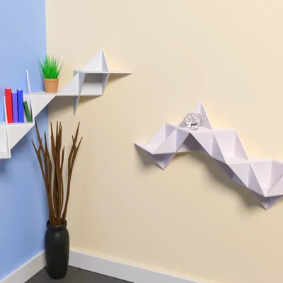 Giá đỡ hình tam giác lắp vào tường độc đáo