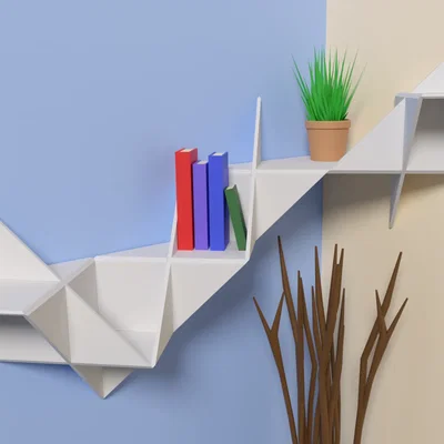 Giá đỡ hình tam giác lắp vào tường độc đáo