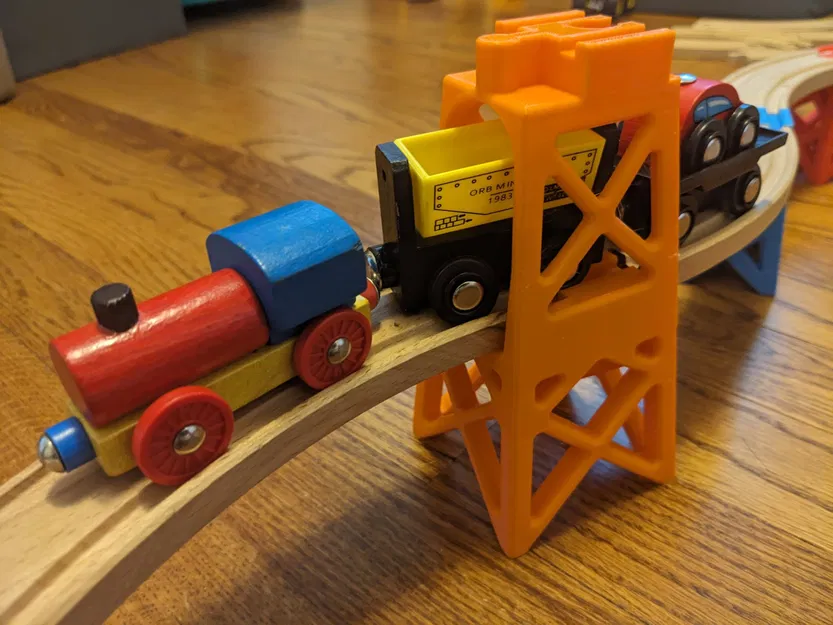 Giàn nâng độ cao gấp đôi cho tàu gỗ - Tương thích Brio - Image 3