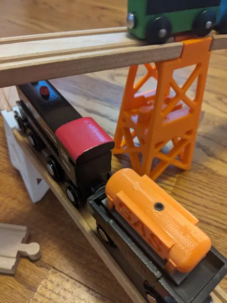 Giàn nâng độ cao gấp đôi cho tàu gỗ - Tương thích Brio - Image 4