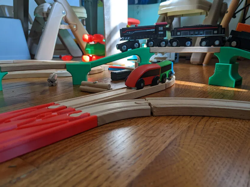 Cầu thấp cho tàu gỗ - Tương thích với Brio - Image 3