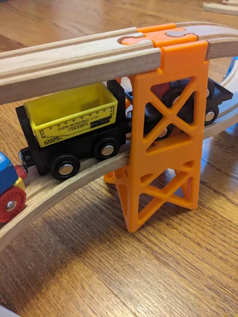 Giàn nâng độ cao gấp đôi cho tàu gỗ - Tương thích Brio - Image 5