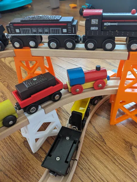 Giàn nâng độ cao gấp đôi cho tàu gỗ - Tương thích Brio - Image 6