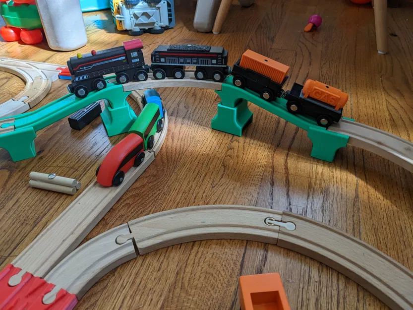 Cầu thấp cho tàu gỗ - Tương thích với Brio - Image 4