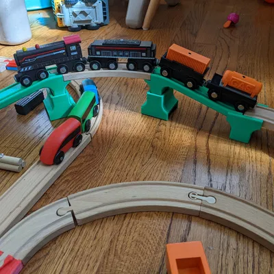 Cầu thấp cho tàu gỗ - Tương thích với Brio