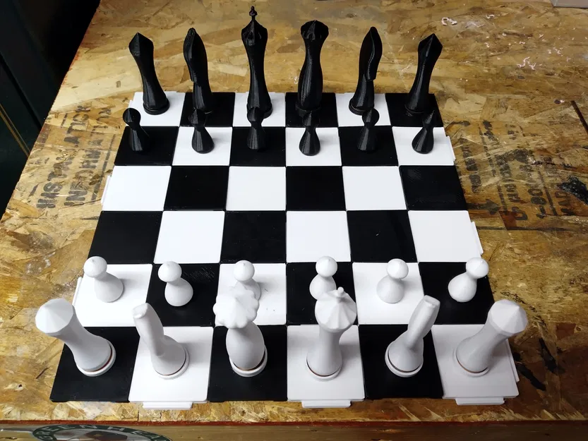 Bàn cờ modular kích thước lớn cho cờ vua và cờ đam - Image 3