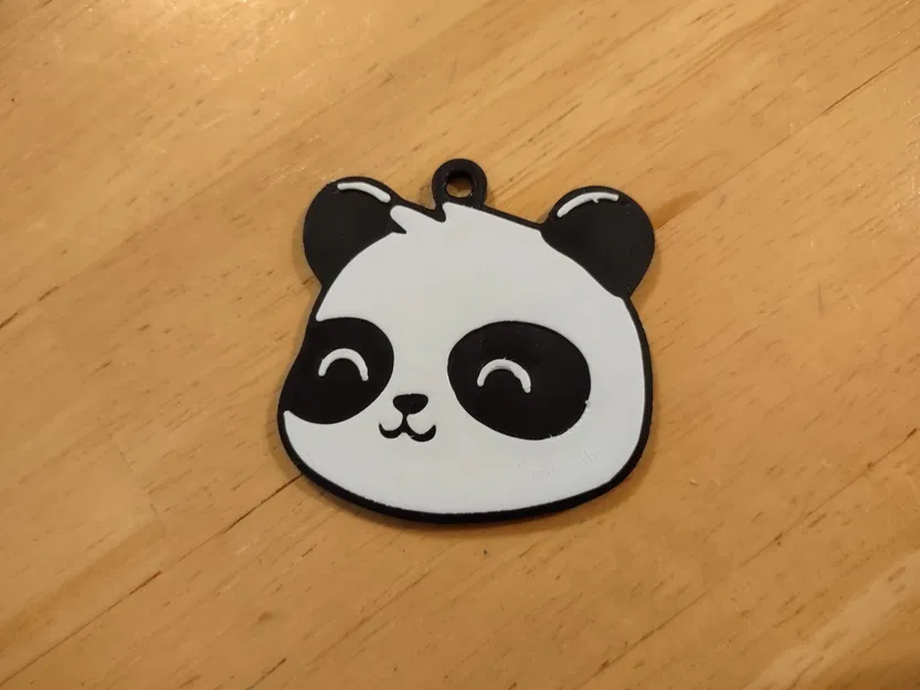 Móc khóa gấu trúc dễ thương với thiết kế đa sắc màu - Image 2