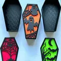 Kệ đựng quan tài kiêm hộp đèn Halloween - Thumbnail 2