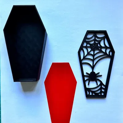 Kệ đựng quan tài kiêm hộp đèn Halloween