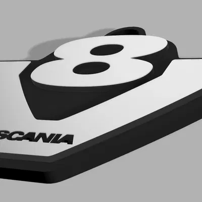 Móc khóa Scania V8 đơn giản có thể mở rộng