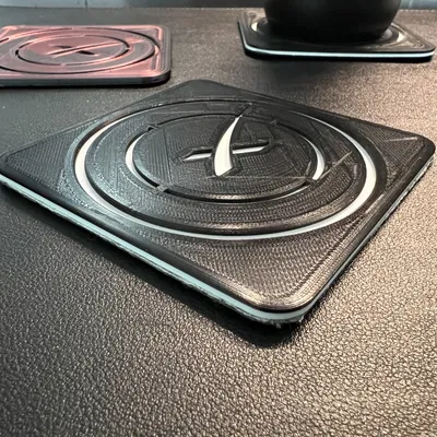 Đế lót ly Space X với logo độc đáo