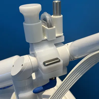 Nắp bảo vệ laser nha khoa Solea với giá đỡ và gương xoay