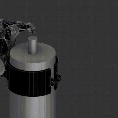 Giá đỡ cho bình xịt côn trùng gắn trên cây dài V2