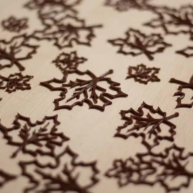 Lá mùa thu trang trí cho cửa sổ cửa hàng - Image 1