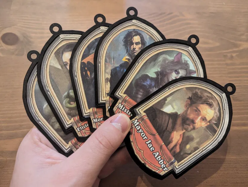 Giá đỡ chân dung nhân vật DnD/Hearthstone kèm hộp và nắp từ t... - Image 1