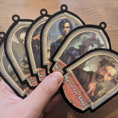 Giá đỡ chân dung nhân vật DnD/Hearthstone kèm hộp và nắp từ t...