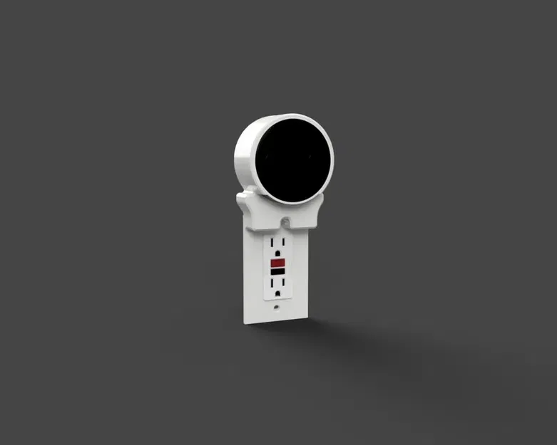 Giá đỡ ổ cắm cho Amazon Echo Dot với quản lý cáp - Image 1