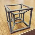 Khối hypercube nhỏ dễ in với hỗ trợ - Thumbnail 2