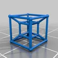 Khối hypercube nhỏ dễ in với hỗ trợ - Thumbnail 4