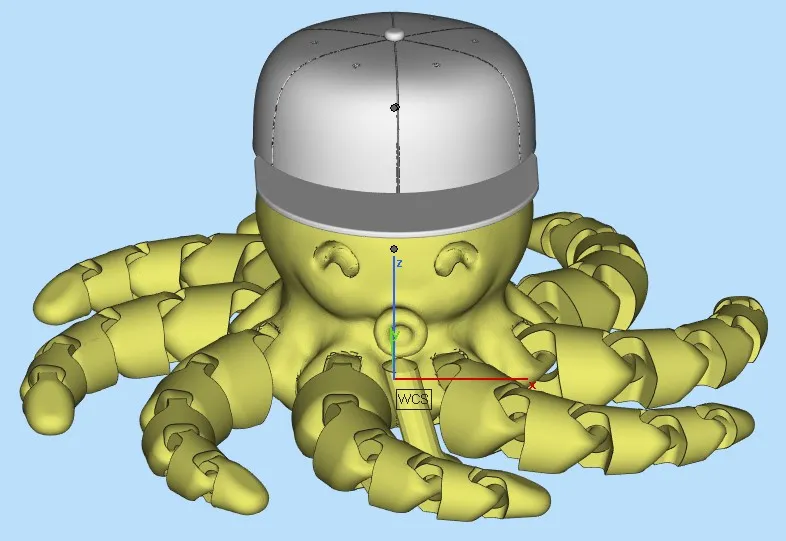 Mũ bóng chày cho bạch tuộc mini dễ thương - Image 1