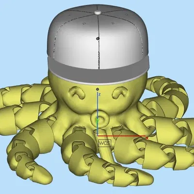 Mũ bóng chày cho bạch tuộc mini dễ thương