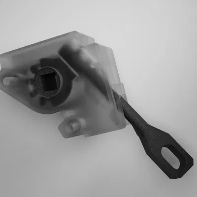 Cơ chế nghiêng cần điều khiển cho rèm cuốn