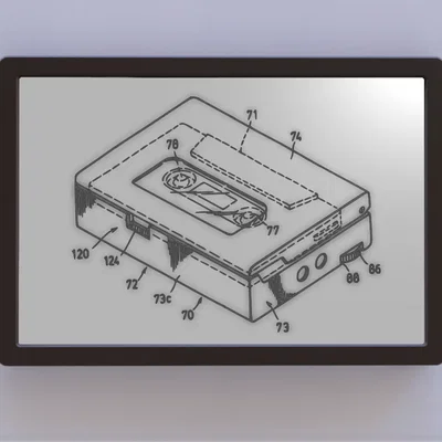 Nghệ thuật bản quyền máy nghe nhạc cassette di động