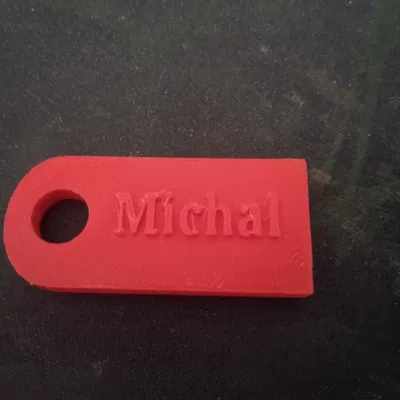 **Móc khóa tên cá nhân đơn giản**