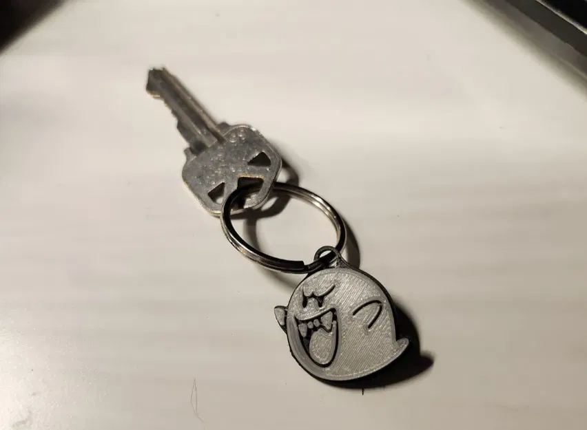 Móc chìa khóa Boo từ trò chơi Mario - Image 1