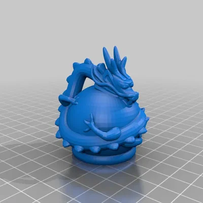 Rồng nhỏ đang chơi bóng