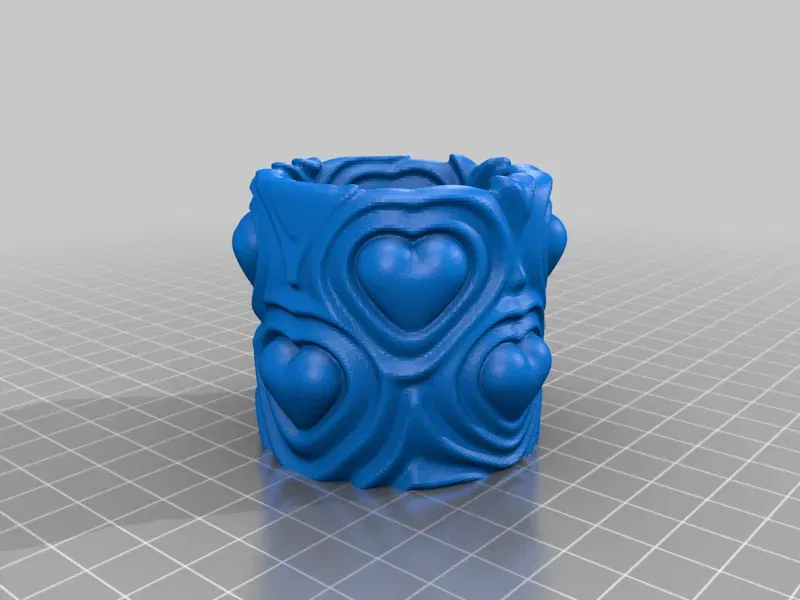 Bình hoa trái tim trang trí nghệ thuật - Image 1