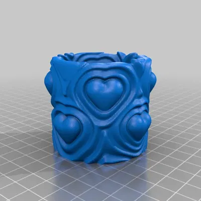 Bình hoa trái tim trang trí nghệ thuật