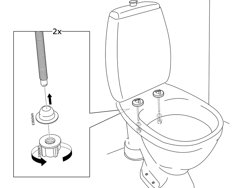 Công cụ cho bệ toilet IKEA (Valloxen) - Image 4