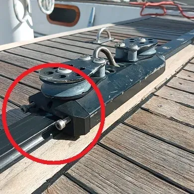 Xe kéo mainsheet đã ngừng sản xuất cho thuyền buồm