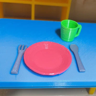 Muỗng và Nĩa cho Nhà Búp Bê