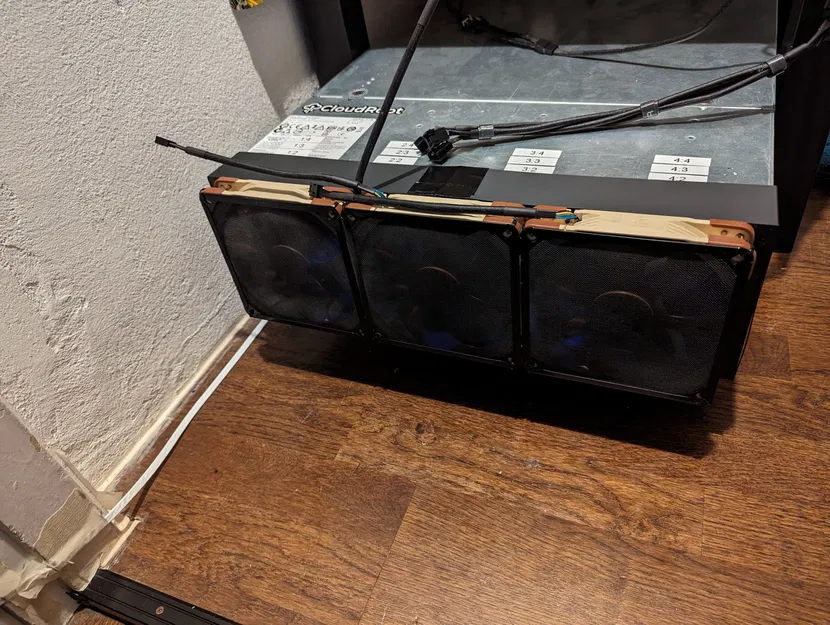 Giá đỡ quạt trước cho máy chủ Supermicro 836 3U với 3 quạt 140mm - Image 1