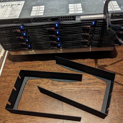 Giá đỡ quạt trước cho máy chủ Supermicro 836 3U với 3 quạt 140mm