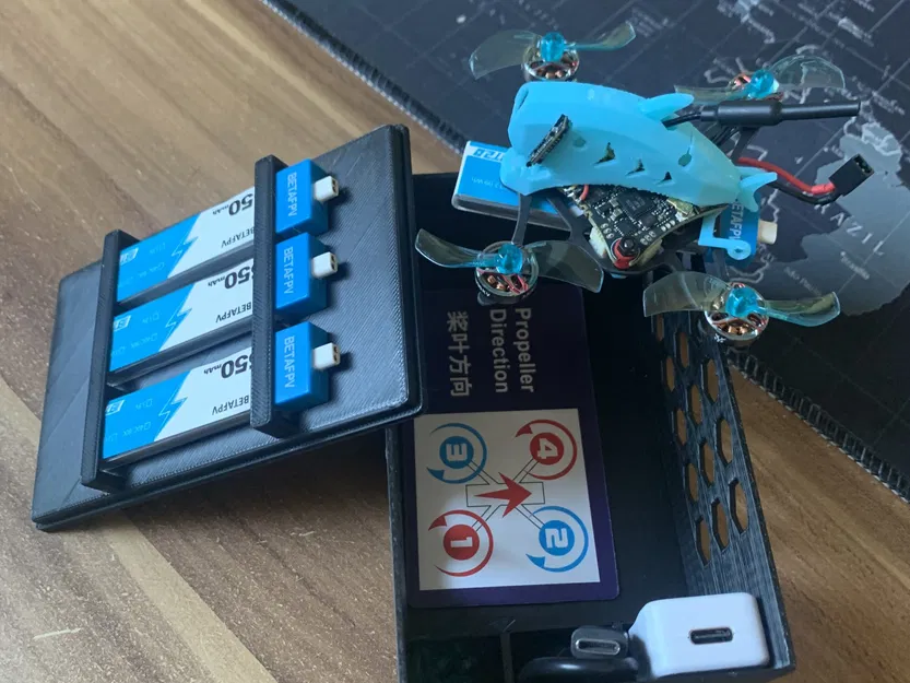 Hộp Drashark cho 4 pin và bộ sạc nhỏ - Image 3