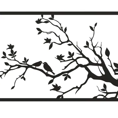 Mô hình cắt laser hoa xuân trang trí tường