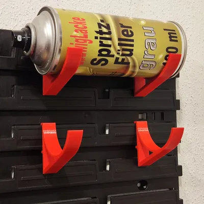 Giá đỡ chai sơn cho tường công cụ với hệ thống giá đỡ